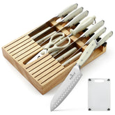 N NOBLE FAMILY front view of full 16-piece set showing neat storage and complete tools