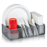 NACIMAX front view of metal caddy showing organized compartments and tidy presentation