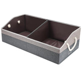 Nage-Bay front view of large toy basket showing capacity and tidy storage benefit