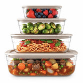 Naked Kitchen front packaging showing cream 8-piece set, clear benefit of organized storage
