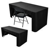 Nasitos front view on 8ft table showing clean black presentation and professional look