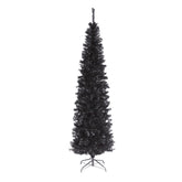 National Tree Company front view showing full black tinsel tree and modern aesthetic