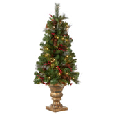 National Tree Company Crestwood Spruce front view showing full realistic shape and instant holiday appeal