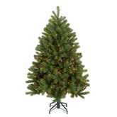 National Tree Company front view 4.5ft tree showing full slim profile and easy placement