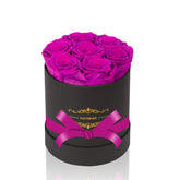 NATROSES front view of seven-rose box showing elegant gift presentation and lasting color