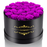 NATROSES front box view showing purple roses and elegant presentation benefit