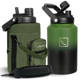 NATURE PIONEOR front view of 128oz jug showing capacity and design benefit
