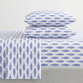 Nautica twin sheet front packaging showing set and color, enhances coastal bedroom