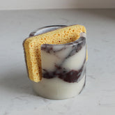 Nawgnail front view marble sponge holder shows elegant sink organization benefit