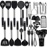 NCUE front packaging showing full 35-piece set, easy kitchen upgrade benefit