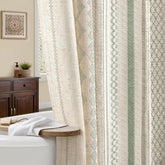 NDDYCU sage green curtain front view showing full 72 by 72 size and calming color