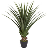 Nearly Natural spiked agave front view showing sculptural foliage benefit