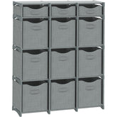 NEATERIZE front view of 12-cube unit showing tidy storage and space-saving benefit