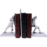 Nemesis Now front view of Stormtrooper bookend showing pose and white armor benefits display