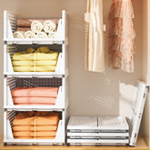 Neprock front view of 4-pack bins showing organized clothing and quick visibility