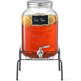 NETANY front view on metal stand showing clear glass and elegant serving benefit