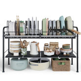 NETEL front view of organizer showing full rack and sturdy finish for neat storage