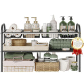 NETEL front view showing full expandable under-sink shelf and tidy storage benefit
