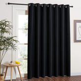 NICETOWN front view of blackout sliding glass door curtain providing full privacy