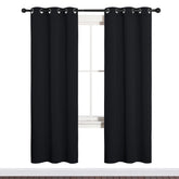 NICETOWN front view blackout curtains showing full-length privacy benefit