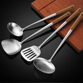 NIITAWH front packaging showing the full 4-piece wok utensil set and benefits