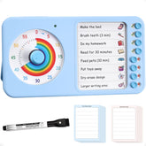 Nikafly front view showing blue timer and task board for quick routine setup and clarity