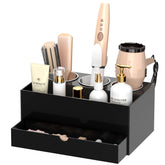 NIUBEE front view organizer showing clear acrylic and storage benefits