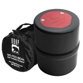 NO-FED-BEAR front view showing certified canister and label for secured storage