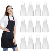 NOBONDO front view of white apron pack showing clean professional look and durability