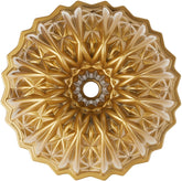 Nordic Ware bundle pan front view showing elegant gold finish and sculpted shape, highlights presentation benefit