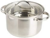 Norpro front view of three-piece steamer set showing clean finish and versatility