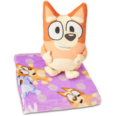 Northwest Bluey front view of Bingo pillow showing cuddly character and comfort