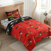 Northwest Lightning McQueen front comforter showing bold red graphics and lively design benefits