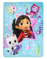 Northwest Gabby's Dollhouse front view showing concert artwork and characters for display