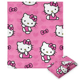 Northwest Hello Kitty front view showing full I Love Pink design and cozy styling