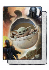 Northwest Mandalorian front print showing detailed artwork and bold color, enhances room style