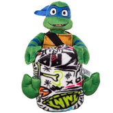 Northwest TMNT character hugger pillow front view showing bright design and cuddle comfort