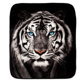 Northwest White Tiger front view showing vivid tiger print and plush look