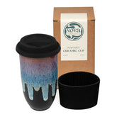 NOVA CERAMICS front view showing Monsoon glaze and elegant silhouette for stylish drinking