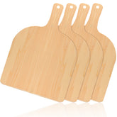 Nuogo front view of wooden pizza peel showing rustic look and serving appeal