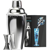 nuvantee shaker front view showing polished stainless-steel and professional style benefit