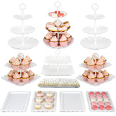 NWK front view of full kit showing white cake stands for stylish presentation