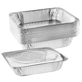NYHI front view of 9x13 pans and lids showing package convenience