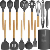 oannao front packaging showing full gray utensil set and included tools