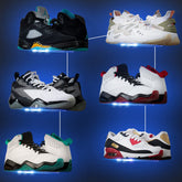 OAPRIRE front view shelf with sneaker highlighting floating display benefit