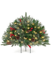 OasisCraft front view showing full tree for festive curb appeal