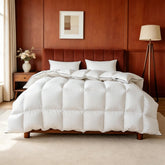 OASWET front view of queen duvet insert showing plush loft and clean finish