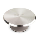 O'CREME front view showing turntable packaging and sturdy build benefit