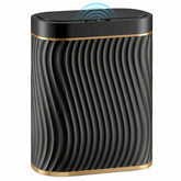 Ogikey front view of slim smart bin showing sleek shape and compact fit