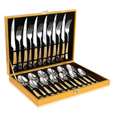 OGORI hammered silver gold front packaging showing full 24-piece set and presentation benefit